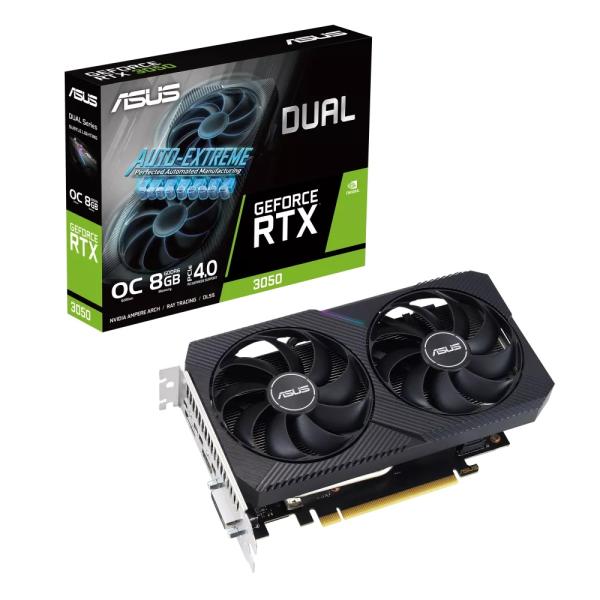 ASUS Dual GeForce RTX 3050 V2/ OC/ 8GB/ GDDR6 