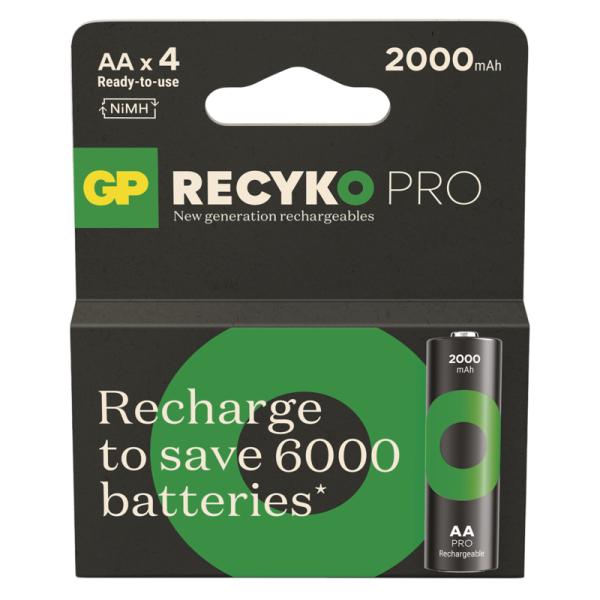 GP Nabíjací bat. ReCyko Pro AA (HR6) 2000mAh - 4ks 