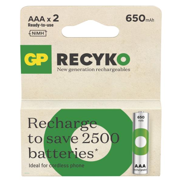 GP Nabíjací bat.ReCyko 650 AAA (HR03)-2ks 