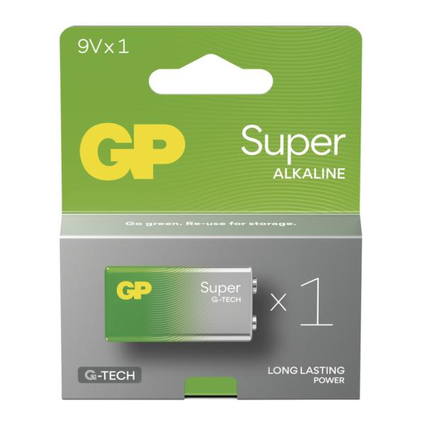 GP Alkalická baterie SUPER 9V (6LR61) - 1ks 