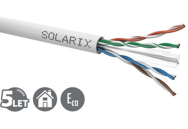Instalační kabel Solarix CAT6 UTP PVC Eca 100m/ box SXKD-6-UTP-PVC