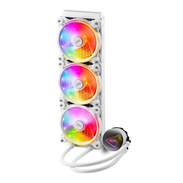 XPG Levante X 360 vodné chladenie CPU, RGB, biela 