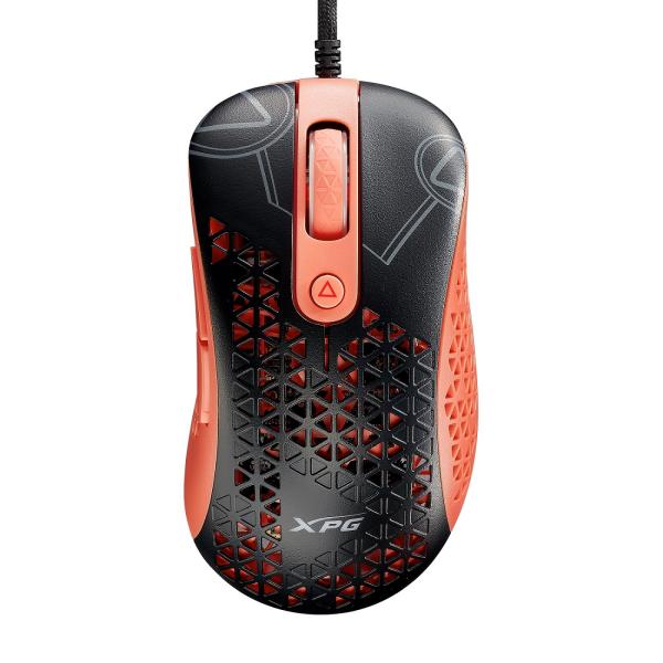 Adata XPG Slingshot Mera Edition/ Herná/ Optická/ Pre pravákov/ 12 000 DPI/ Drôtová USB/ Čierna-oranžová