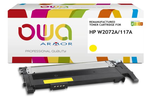 OWA Armor toner kompatibilný s HP W2072A, 117A, 700st, žltá/ yellow