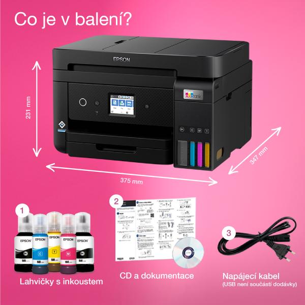 Epson EcoTank/ L6290/ MF/ Ink/ A4/ LAN/ WiFi/ USB 
