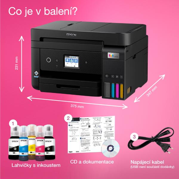 Epson EcoTank/ L6290/ MF/ Ink/ A4/ LAN/ Wi-Fi Dir/ USB 