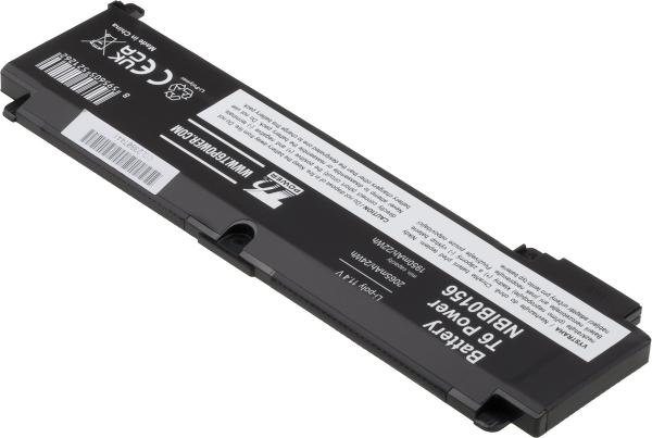 Batéria T6 Power pre Lenovo ThinkPad T460s, T470s, 2065mAh, 24Wh, 3cell, Li-Pol 