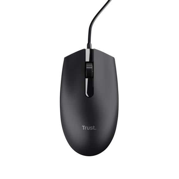 Trust TM-101/ Kancelárska/ Optická/ 1 200 DPI/ Drôtová USB/ Čierna