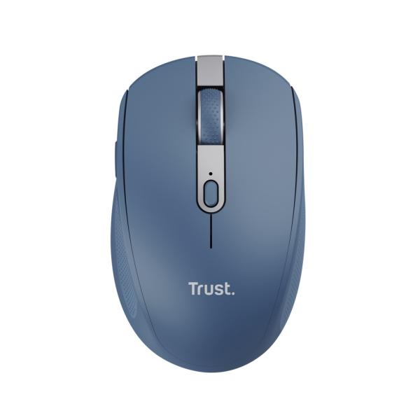 Trust Ozaa/ Kancelárska/ Optická/ Pre pravákov/ 3 200 DPI/ USB+BT/ Modrá