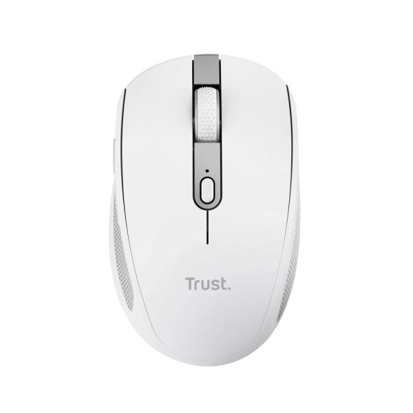 Trust Ozaa/ Kancelárska/ Optická/ Pre pravákov/ 3 200 DPI/ USB+BT/ Biela