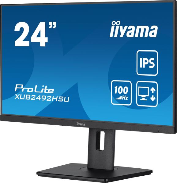 iiyama ProLite/ XUB2492HSU-B6/ 23, 8"/ IPS/ FHD/ 100Hz/ 0, 4ms/ Black/ 3R 