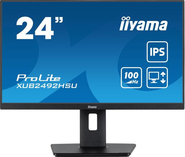 iiyama ProLite/ XUB2492HSU-B6/ 23, 8"/ IPS/ FHD/ 100Hz/ 0, 4ms/ Black/ 3R