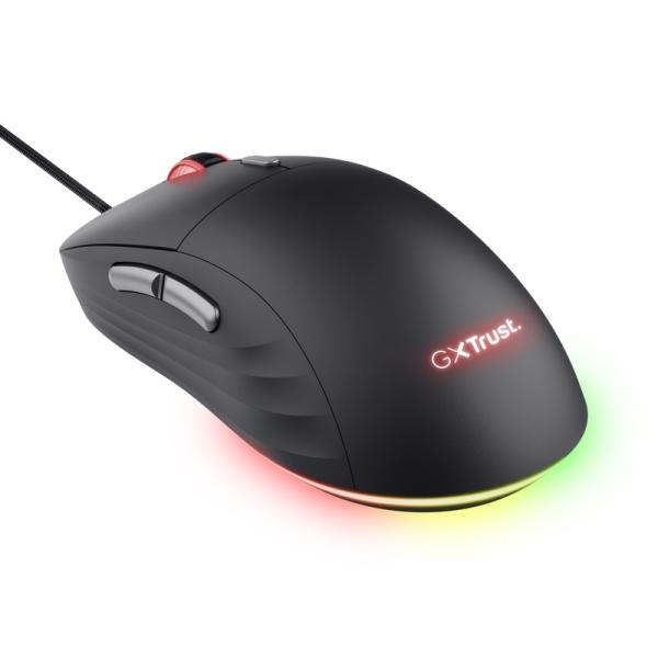 Trust GXT 925 REDEX II/ Herná/ Laserová/ Pre pravákov/ 10 000 DPI/ Drôtová USB/ Čierna 