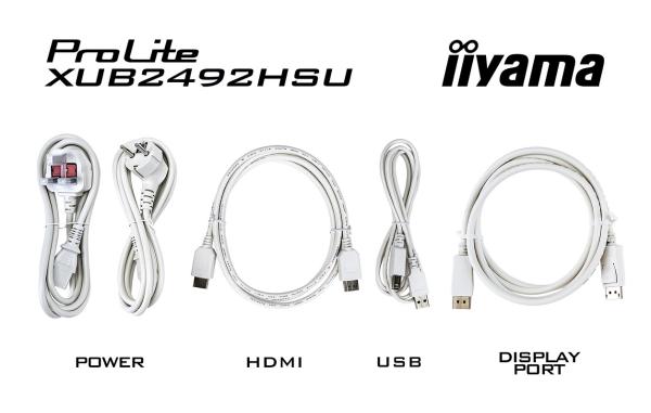 iiyama ProLite/ XUB2492HSU-W6/ 23, 8"/ IPS/ FHD/ 100Hz/ 0, 4ms/ White/ 3R 