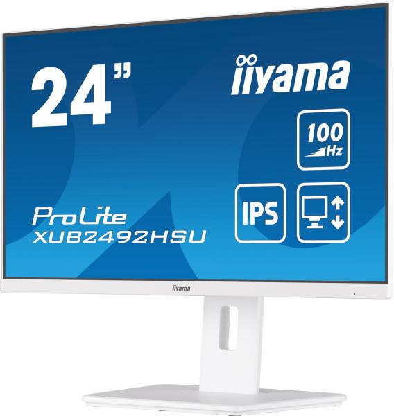 iiyama ProLite/ XUB2492HSU-W6/ 23, 8"/ IPS/ FHD/ 100Hz/ 0, 4ms/ White/ 3R 