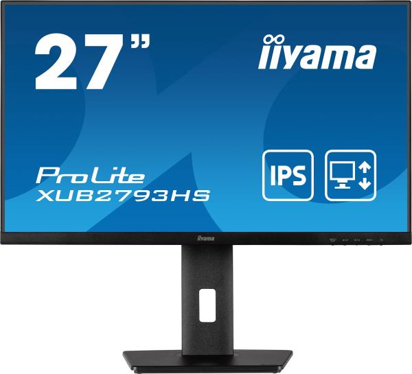 iiyama ProLite/ XUB2793HS-B6/ 27"/ IPS/ FHD/ 100Hz/ 1ms/ Black/ 3R