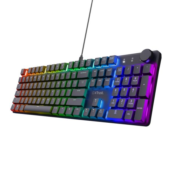 Trust Gaming GXT 866 Torix/ Drôtová USB/ US layout/ Čierna 