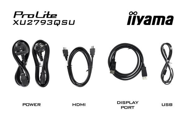 iiyama ProLite/ XU2793QSU-B6/ 27"/ IPS/ QHD/ 100Hz/ 1ms/ Black/ 3R 