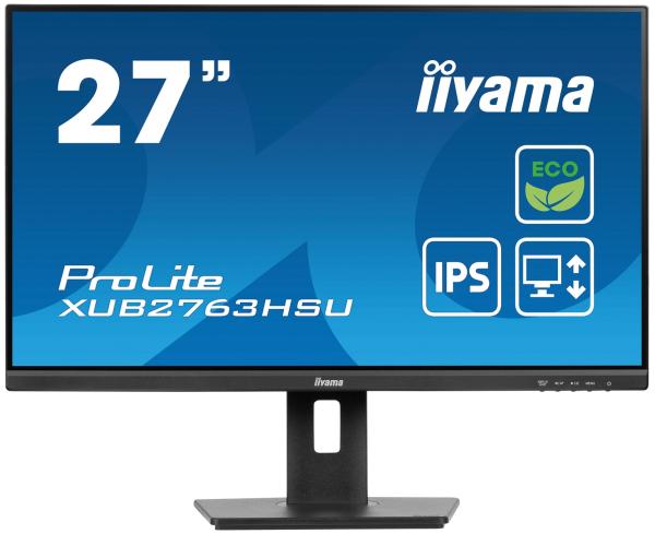 iiyama ProLite/ XUB2763HSU-B1/ 27"/ IPS/ FHD/ 100Hz/ 3ms/ Black/ 3R