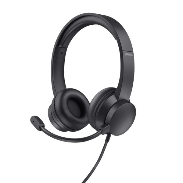 TRUST sluchátka s mikrofonem Ayda PC headset, USB 