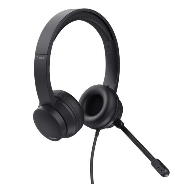 TRUST sluchátka s mikrofonem Ayda PC headset, USB 