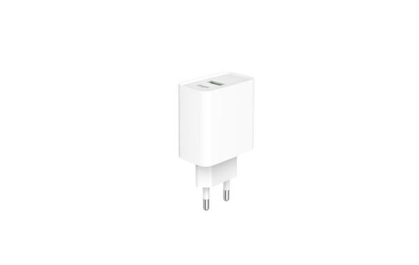 GEMBIRD PD nabíjačka USB-A USB C 20W biela 