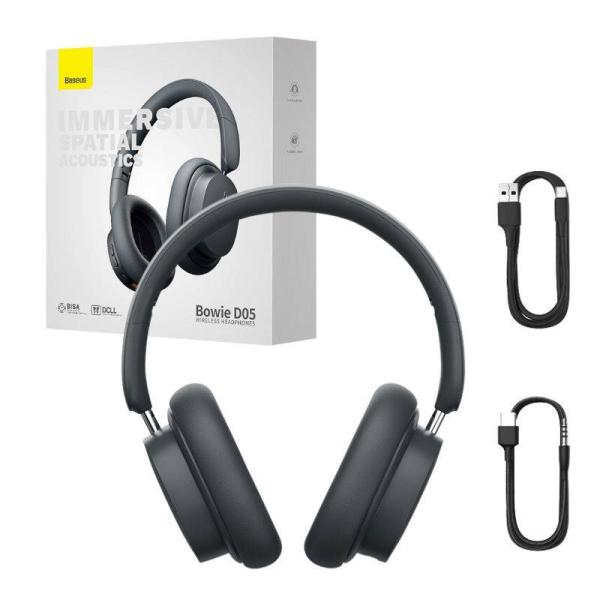 Baseus Bowie D05/ USB-C/ Drôt/ BT/ Bezdrôt/ Šedá 