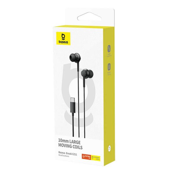 Baseus Encok CZ11/ USB-C/ Drôt/ Čierna 
