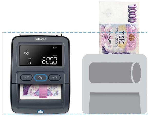 Detektor falzifikátov bankoviek SAFESCAN 155-S, čierny 