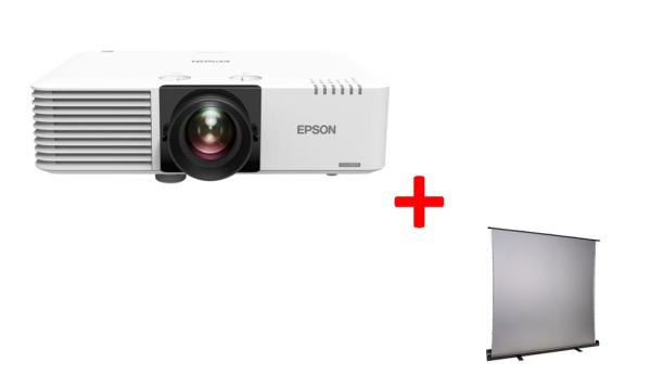 Epson EB-L630U + plátno Avelli Premium 221x124/ 3LCD/ 6200lm/ WUXGA/ HDMI/ LAN/ WiFi
