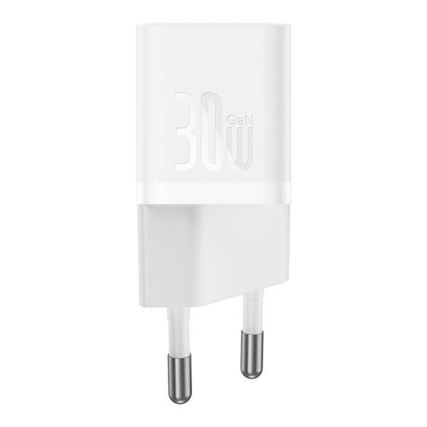 Baseus Rýchlonabíjačka do siete GaN5 Mini 30W EU biela 