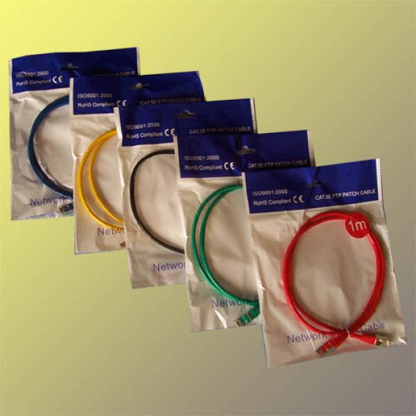 Patch cord FTP cat5e 1, 5M čierny 