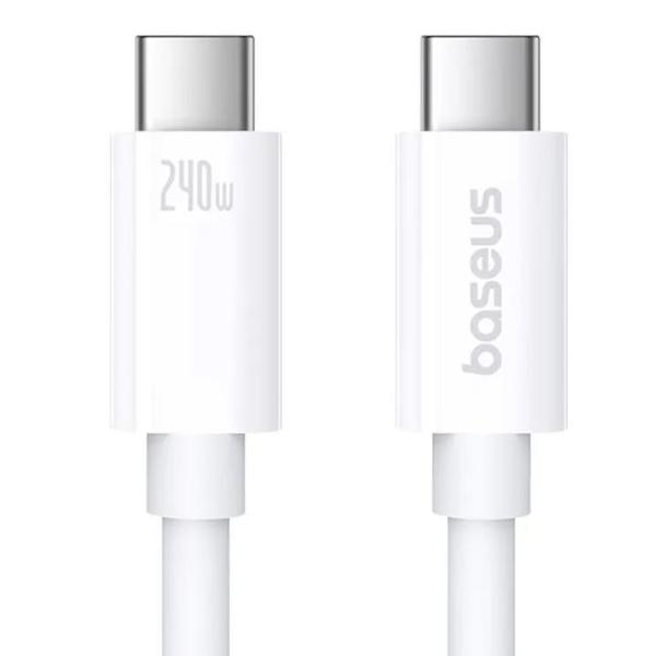 Baseus Superior Series 2 Fast Charging Datový Kabel USB-C - USB-C 240W 1m Moon White 