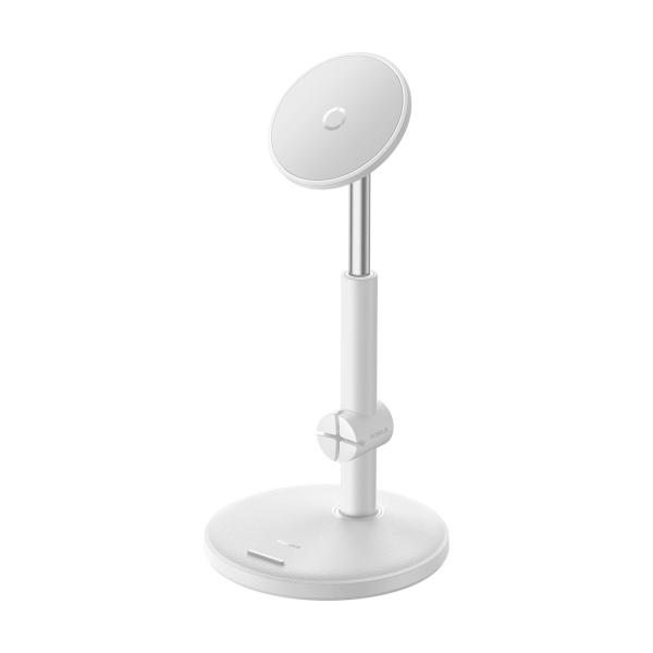 Baseus Otočný držiak MagPro Desktop Phone Stand biely 