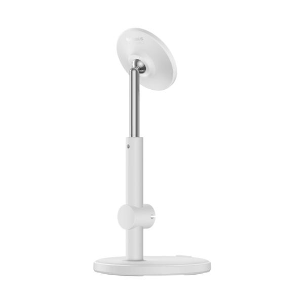 Baseus Otočný držiak MagPro Desktop Phone Stand biely 