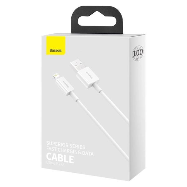 Baseus Datový kabel Superior Series USB/ Lightning 1m (2.4 A) bílá 
