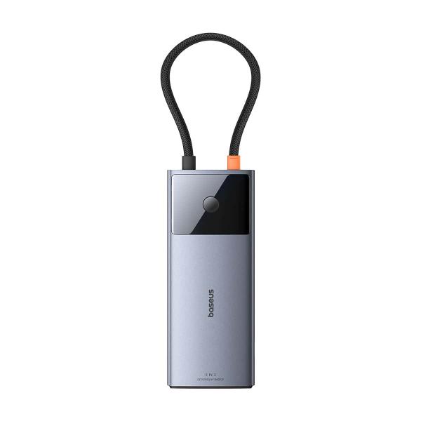 Baseus hub Series 2 USB 6v1 (USB-C/ HDMI4K60Hz/ USB-C(10Gbps)/ USB-A(10Gbps)/ RJ45/ USB-C(PD) sivý 