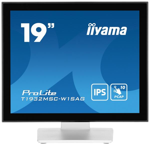 19" iiyama T1932MSC-W1SAG:IPS, SXGA, PCAP, HDMI, DP, 