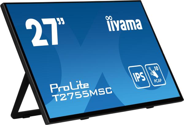 27" iiyama T2755MSC-B1: IPS, FHD, PCAP, Webcam 