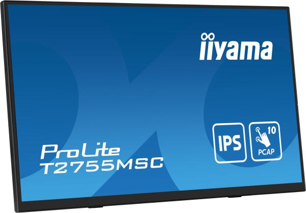 27" iiyama T2755MSC-B1: IPS, FHD, PCAP, Webcam 