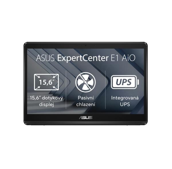 ASUS ExpertCenter/ E1 (E1600)/ 42WHrs UPS/ 15, 6"/ FHD/ T/ N4500/ 8GB/ 128GB SSD/ UHD/ bez OS/ Black/ 2R