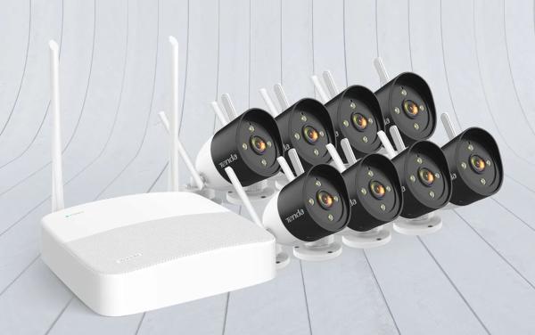 Tenda K8W-3TC - bezdrôtový Wi-Fi kamerový set 2K (3MP), NVR + 8x IP kamera s LED, CZ aplikácia 