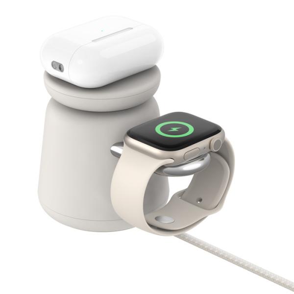 Belkin 2v1 MagSafe 15W stojan, sand 