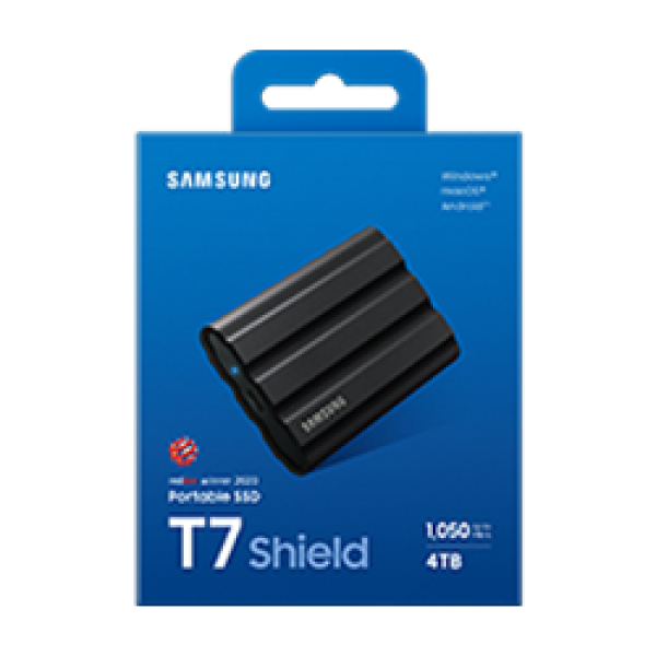 Samsung T7 Shield/ 4TB/ SSD/ Externí/ 2.5"/ Černá/ 3R 