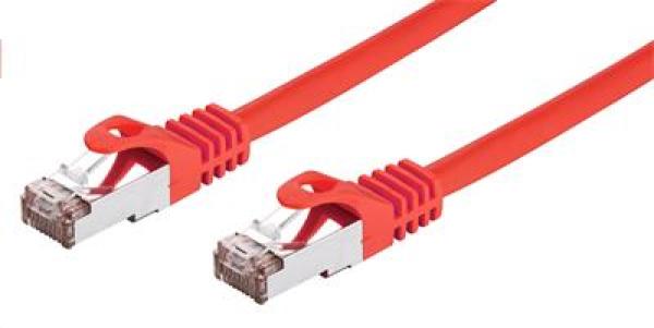 Kábel C-TECH patchcord Cat6, FTP, červený, 0, 25m