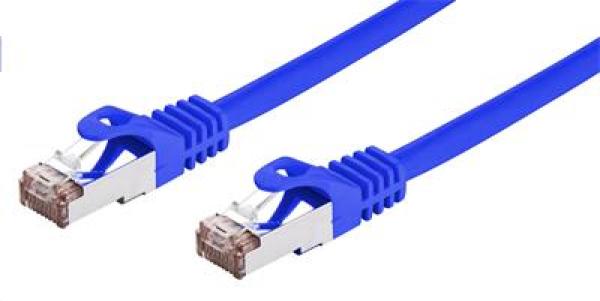 Kábel C-TECH patchcord Cat6, FTP, modrý, 2m