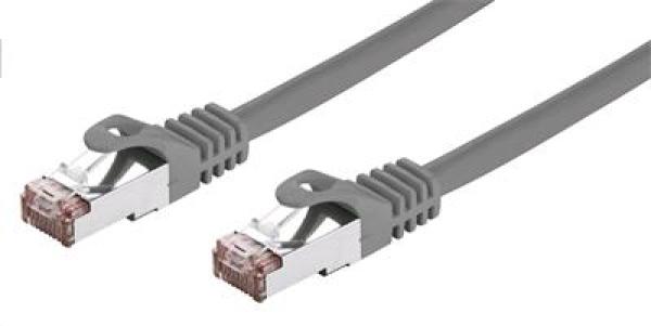 Kábel C-TECH patchcord Cat6, FTP, sivý, 0, 5m