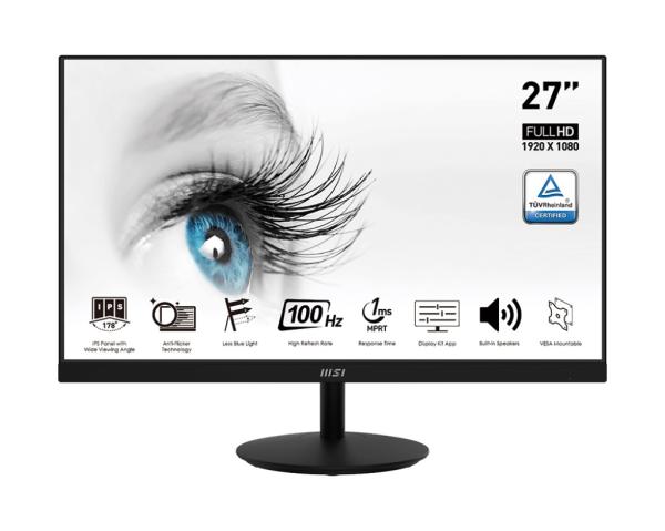 MSI Pro MP271A 27" IPS FHD 100Hz 1ms Black 2R