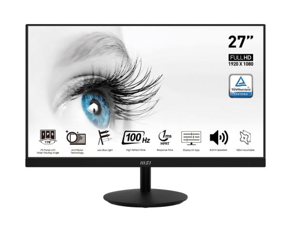 MSI Pro/ MP271A/ 27"/ IPS/ FHD/ 100Hz/ 1ms/ Black/ 2R