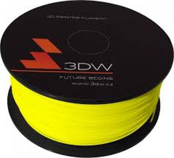 3DW - PLA filament 2, 9mm žlutá, 1kg, tisk 195-225°C